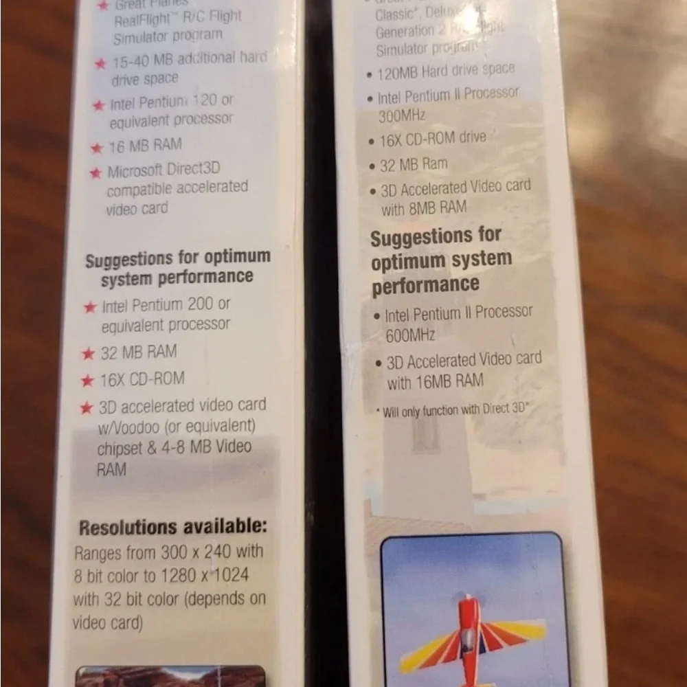 Great Planes RealFlight Add-ons, Vol 2 & 3. New and Sealed
